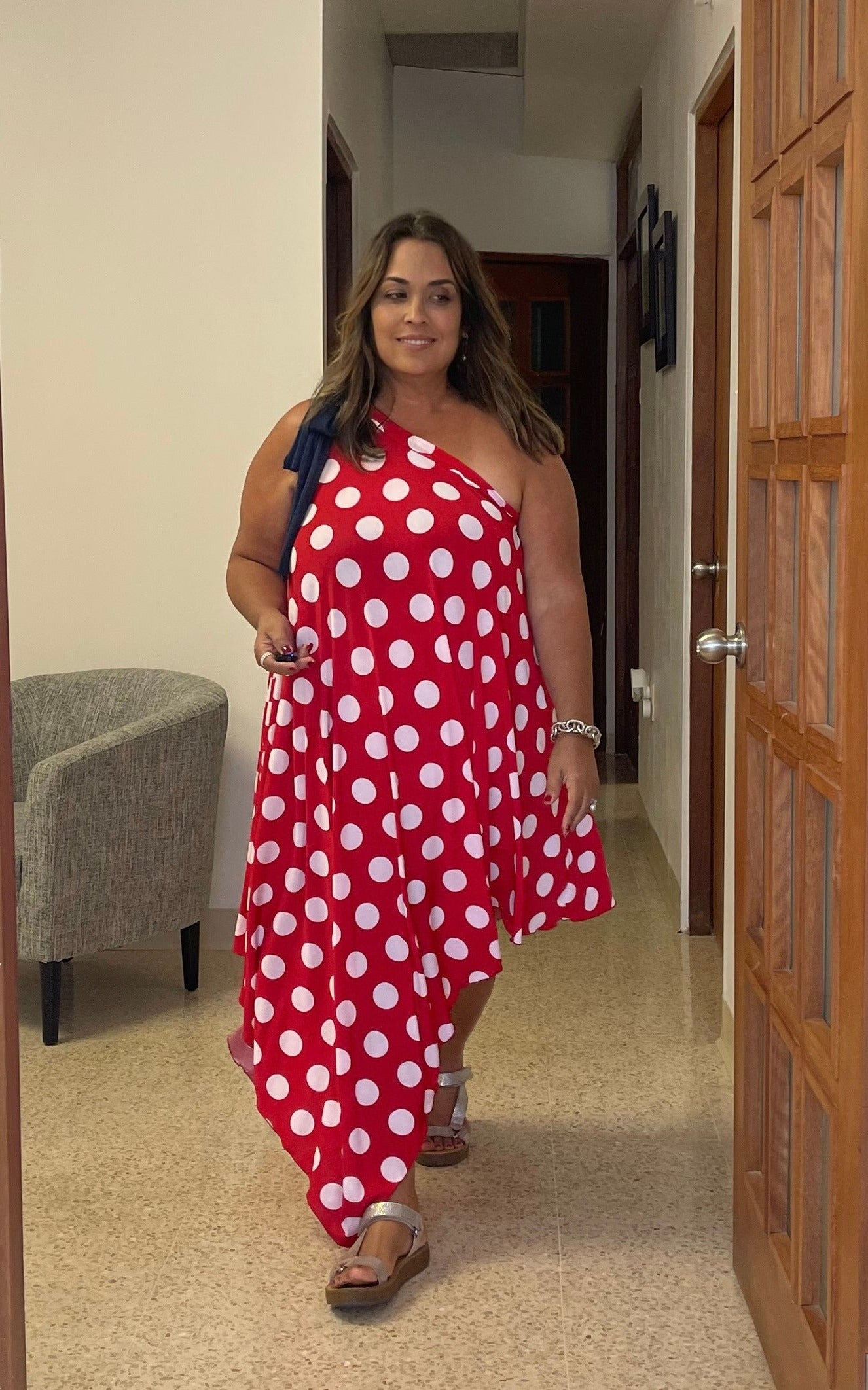 plus size polka dot dress red CUPSHE Women's Red Dot Tie Plus Size Dres