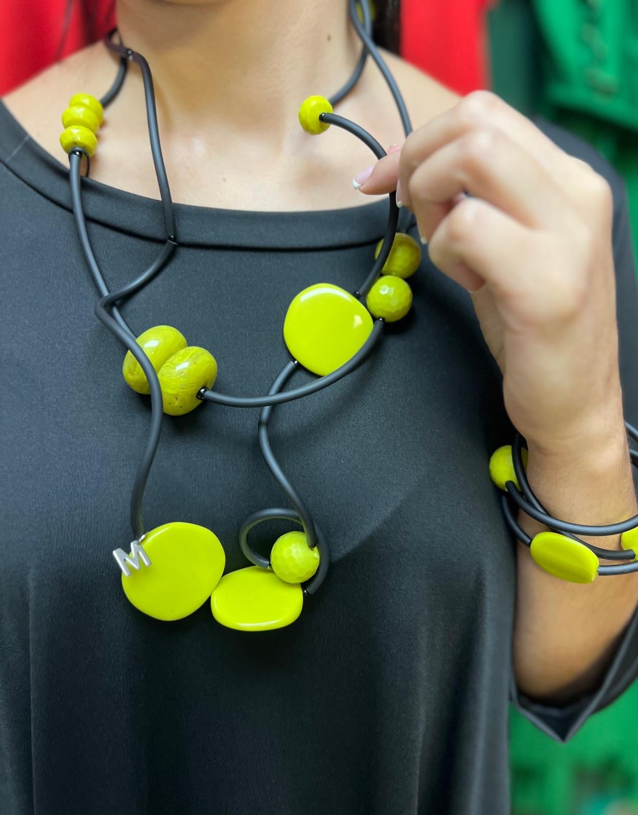 Marcella Duce green necklace