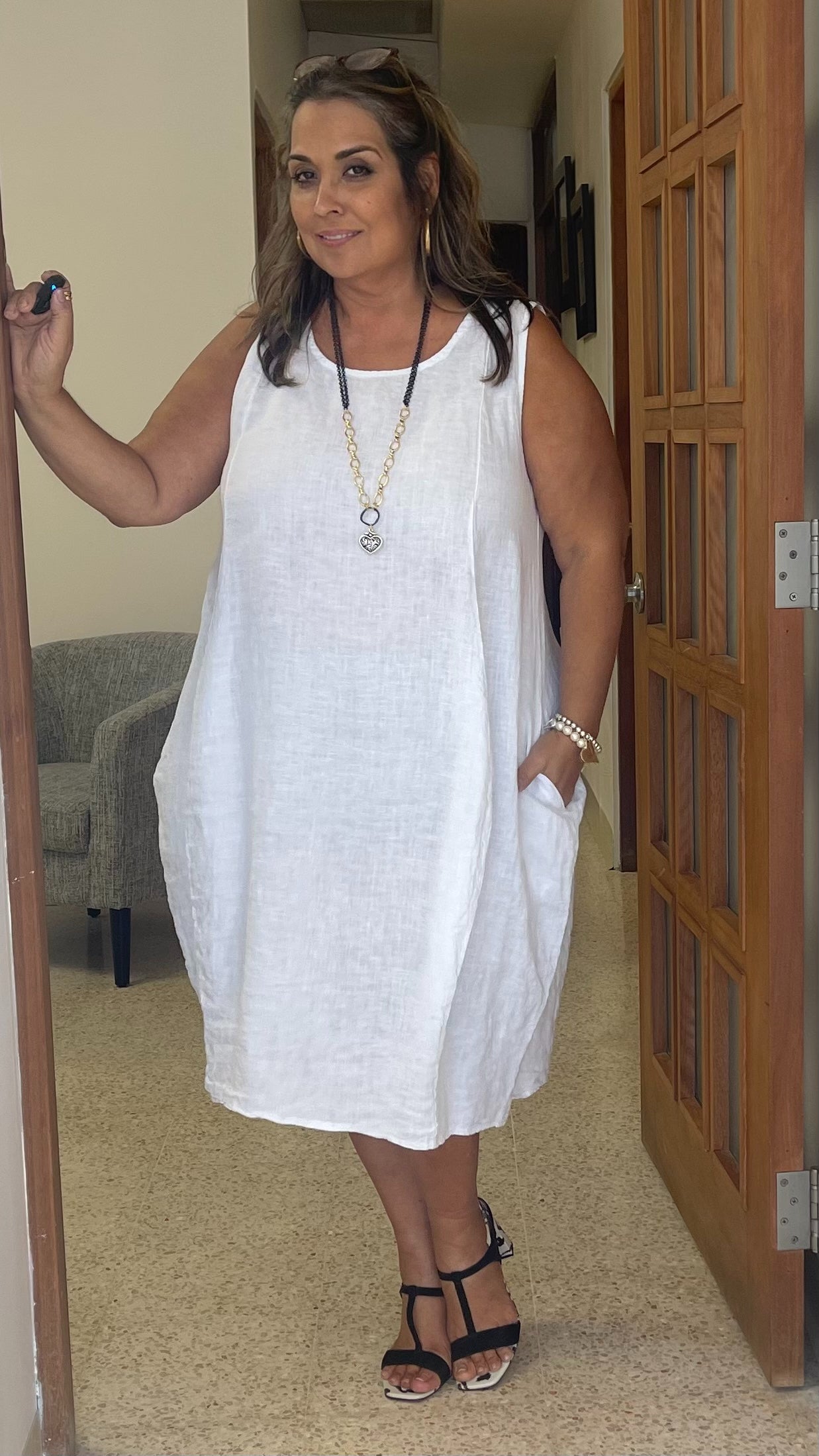 Fresh and comfy linen dress