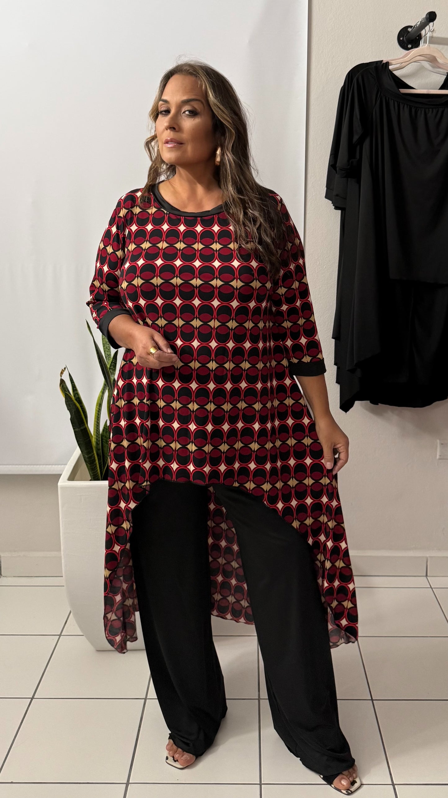 Printed Hi Low Palazzo Set