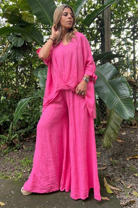 Fushia Tunic Palazzo Set ( nudo)