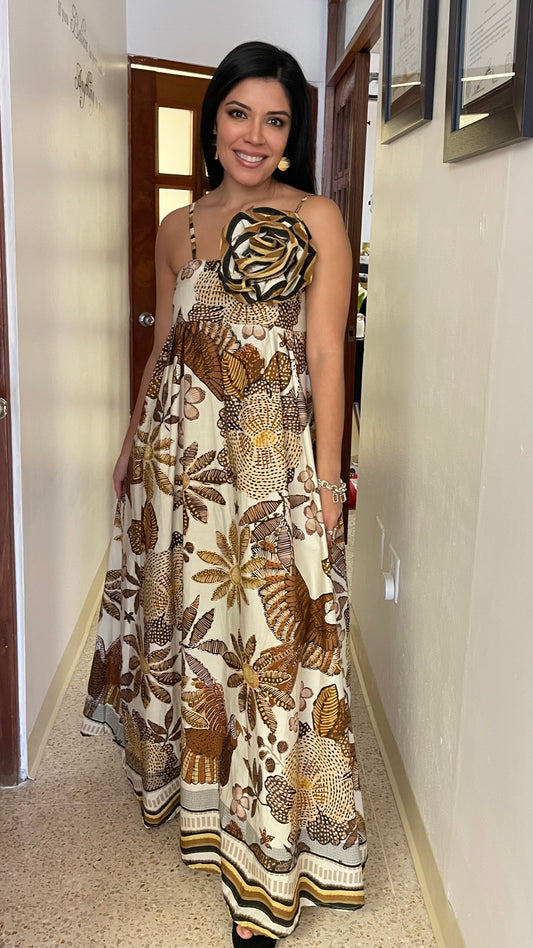 Italian dress with flower