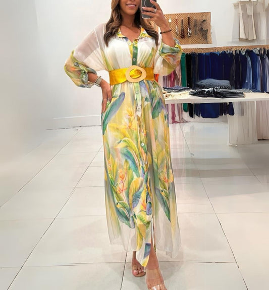 Tropical Breeze Silk Dress