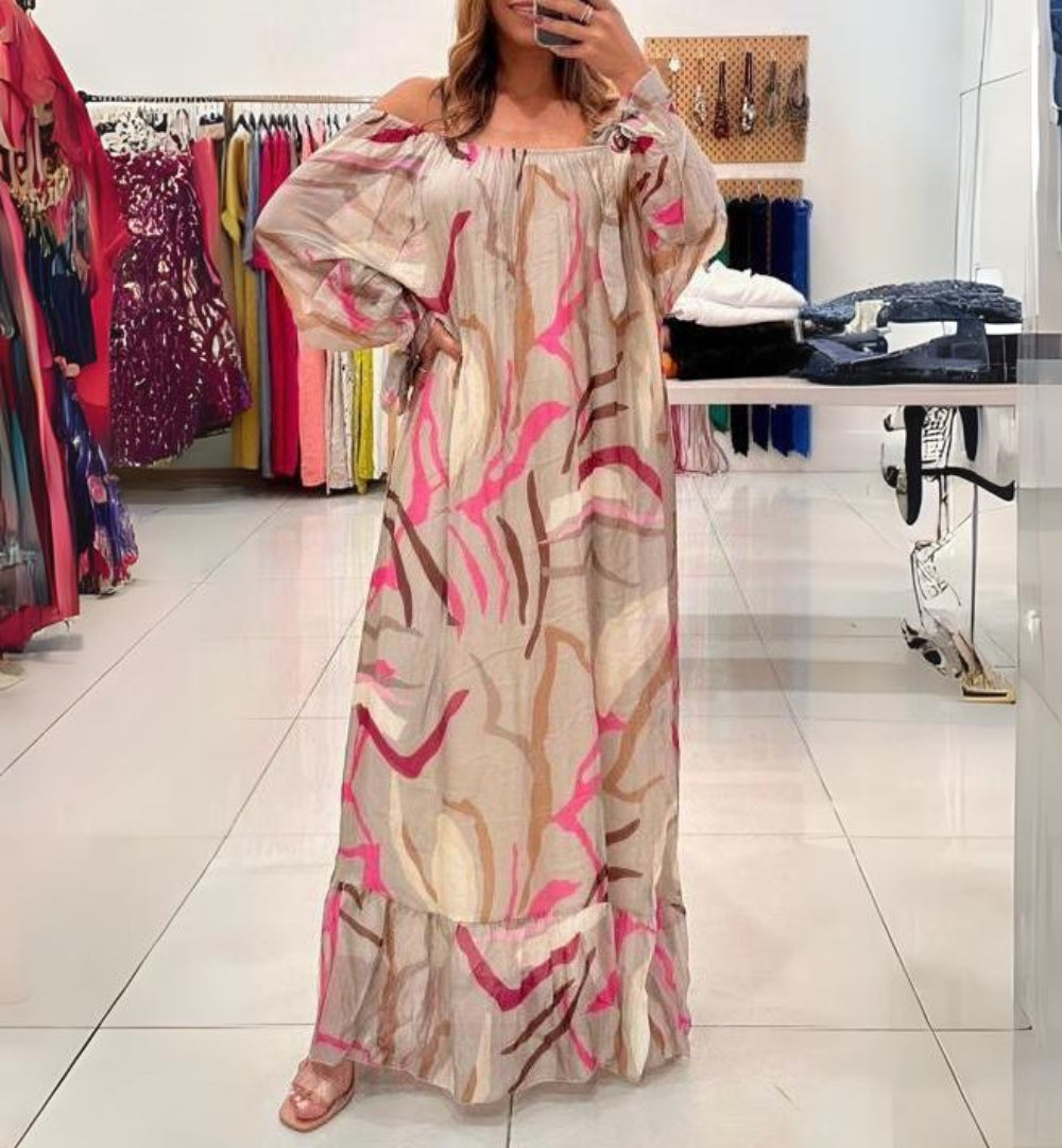 Zahira Silk Maxi Dress