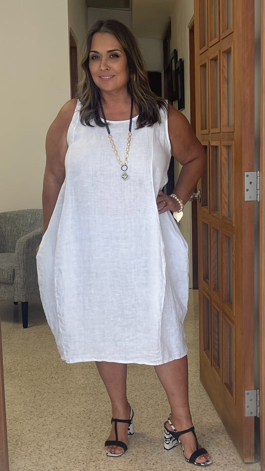 Fresh and comfy linen dress