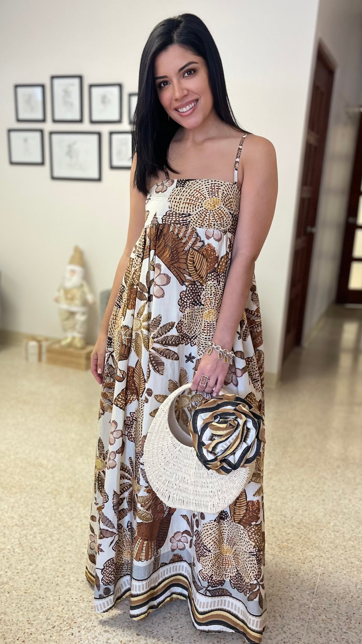 Italian dress with flower