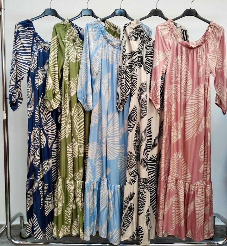 Cotton Offshoulder maxi dress