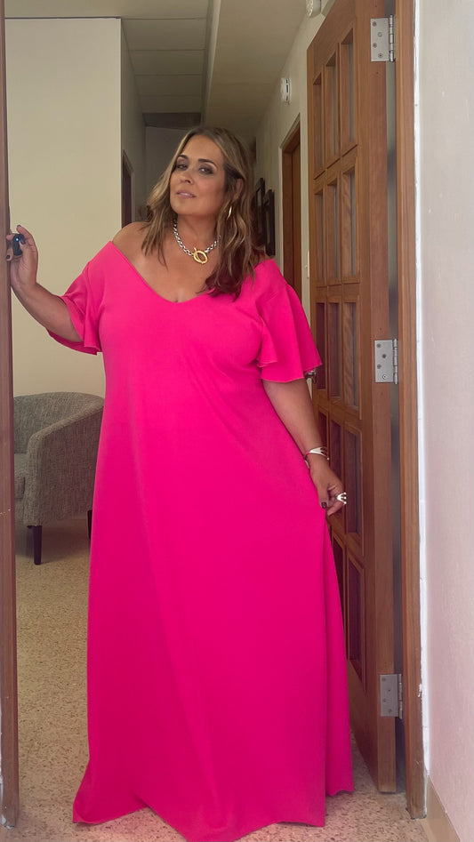 Pink Maxi Dress, by Claudia Orozco