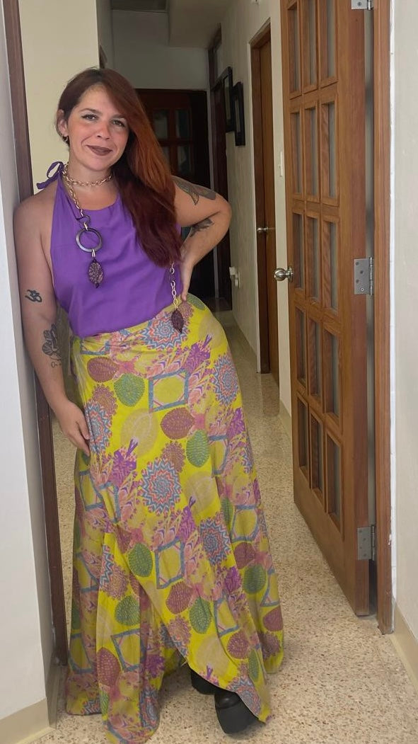 Wrap around skirt/ dress set