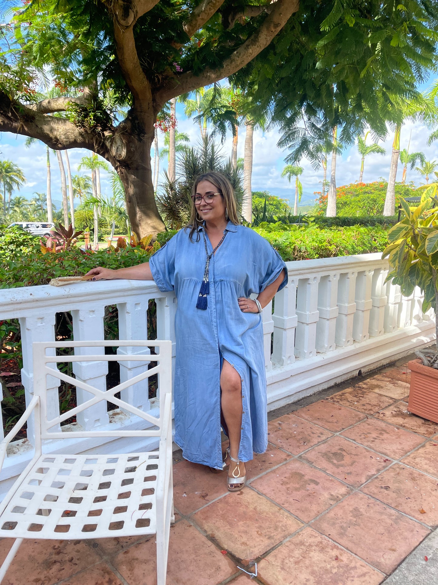 Soft Denim Maxi Dress