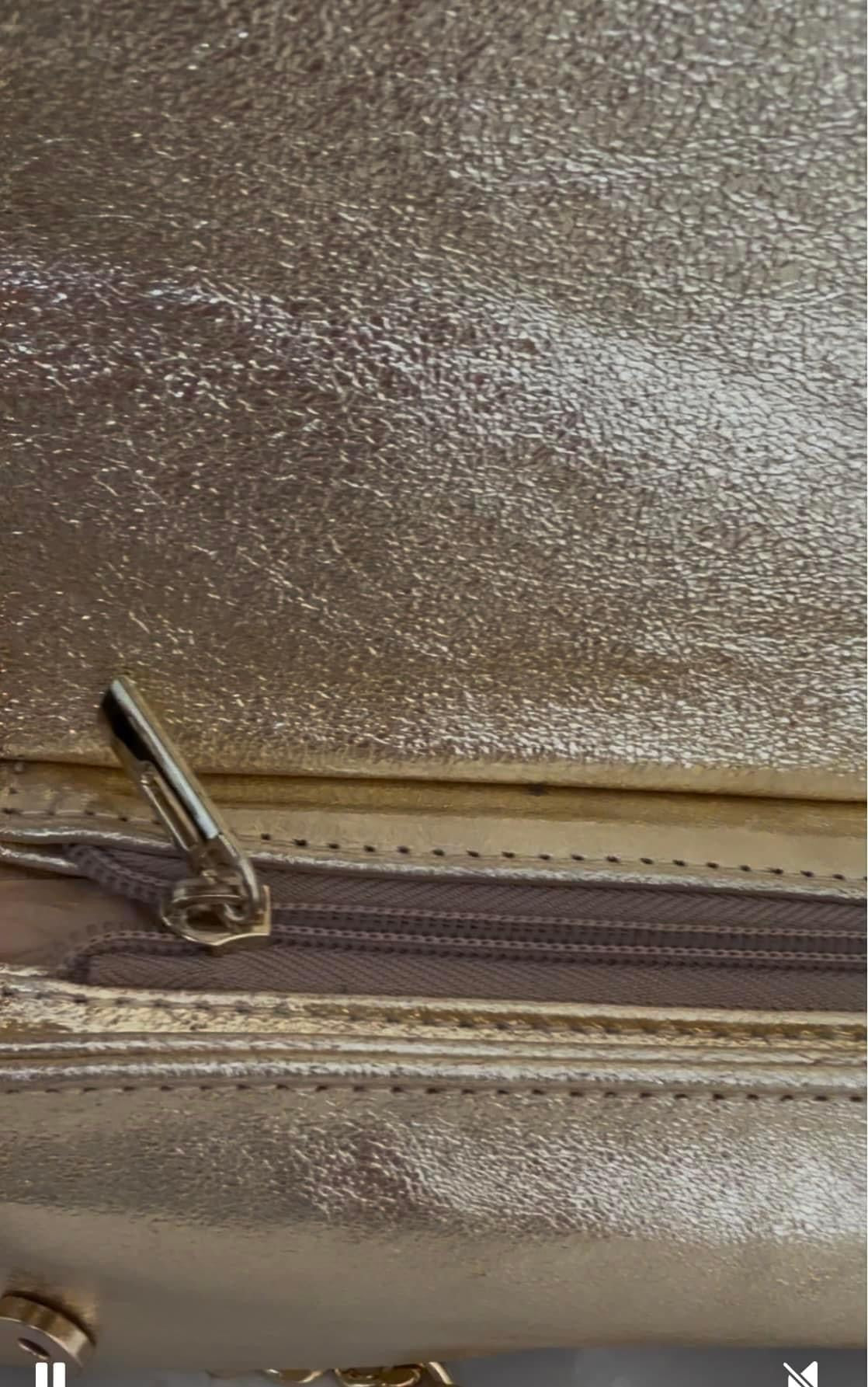 Italian Leather Bag with chain