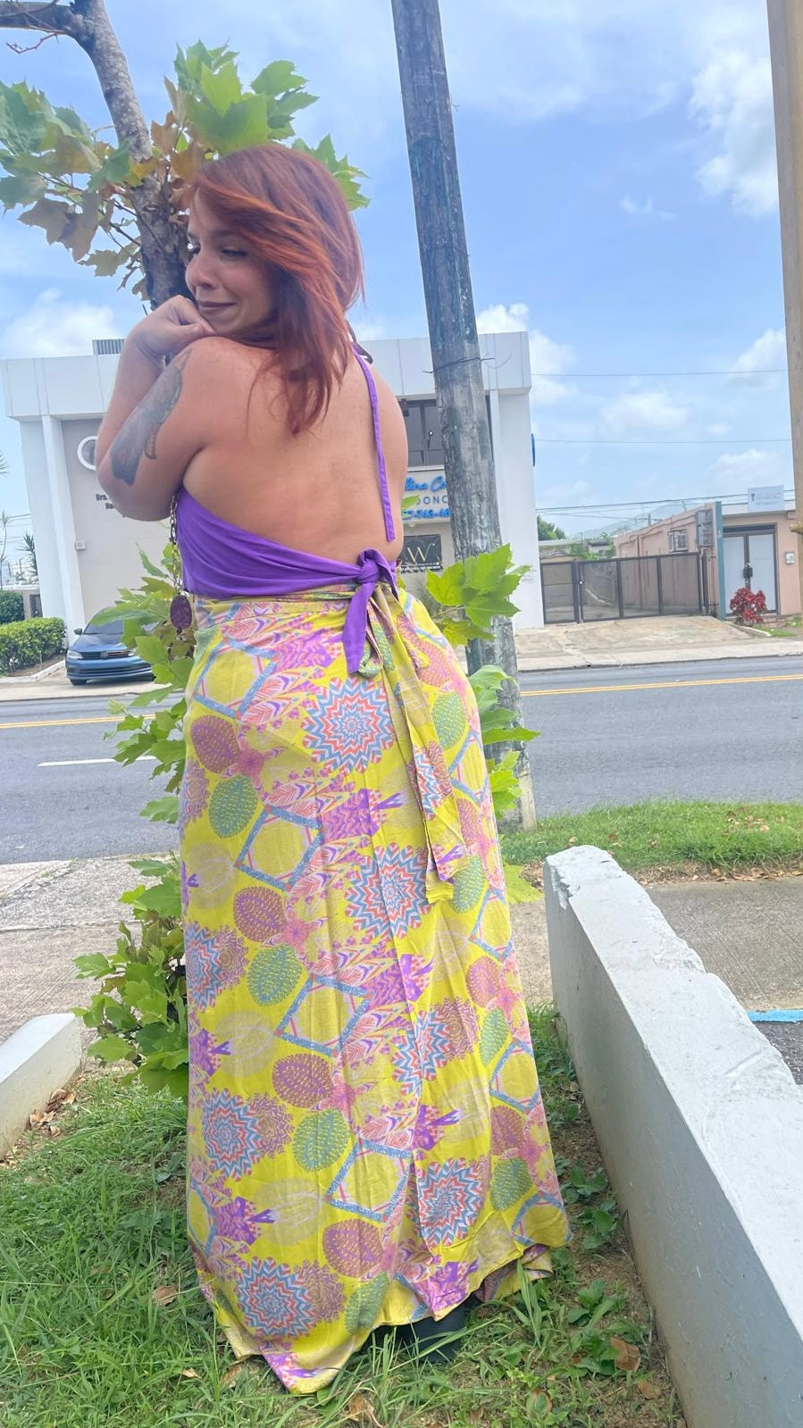 Wrap around skirt/ dress set