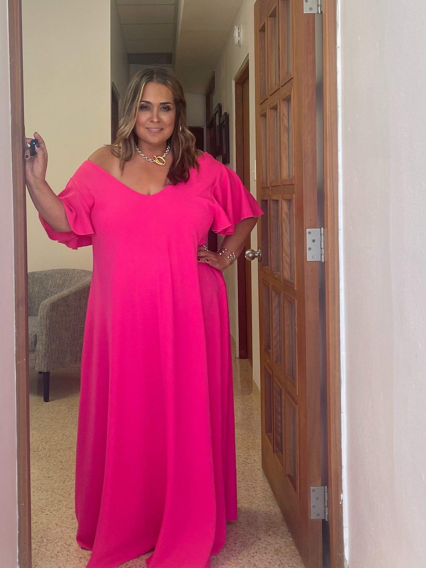Pink Maxi Dress, by Claudia Orozco