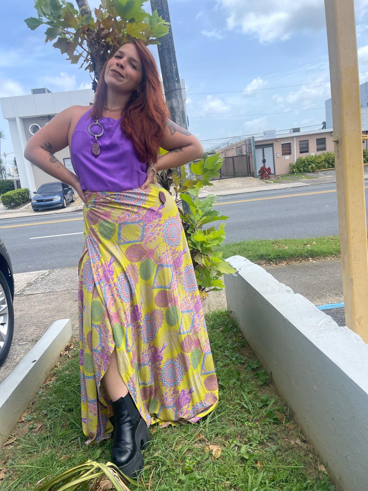 Wrap around skirt/ dress set