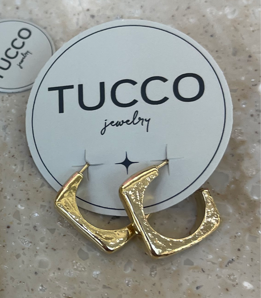 Tucco Square earings gold