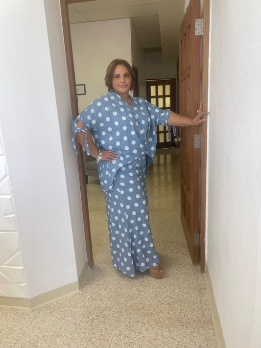 Polka dots Palazzo Set