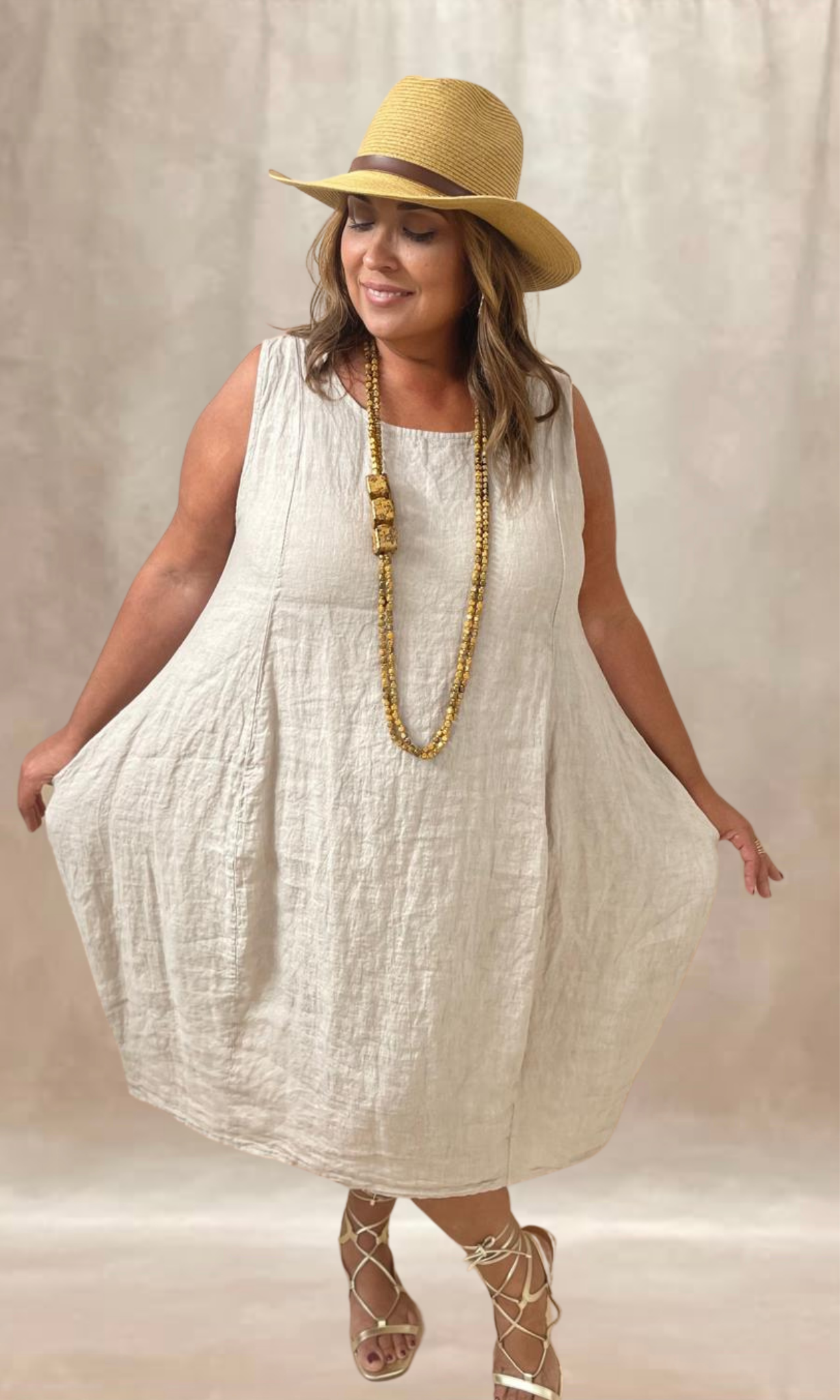 Fresh and comfy linen dress