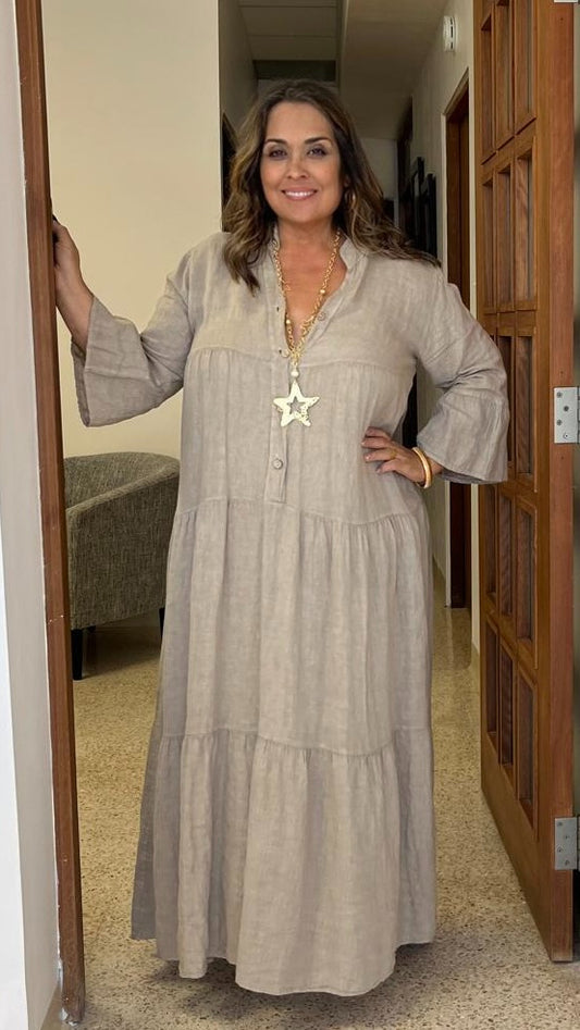 Lino Maxi Dress