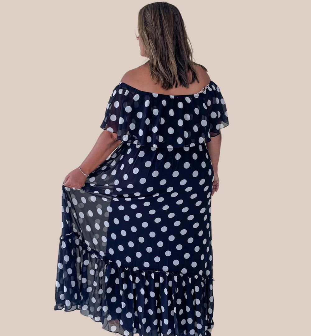 Polka Dot Maxi Dress