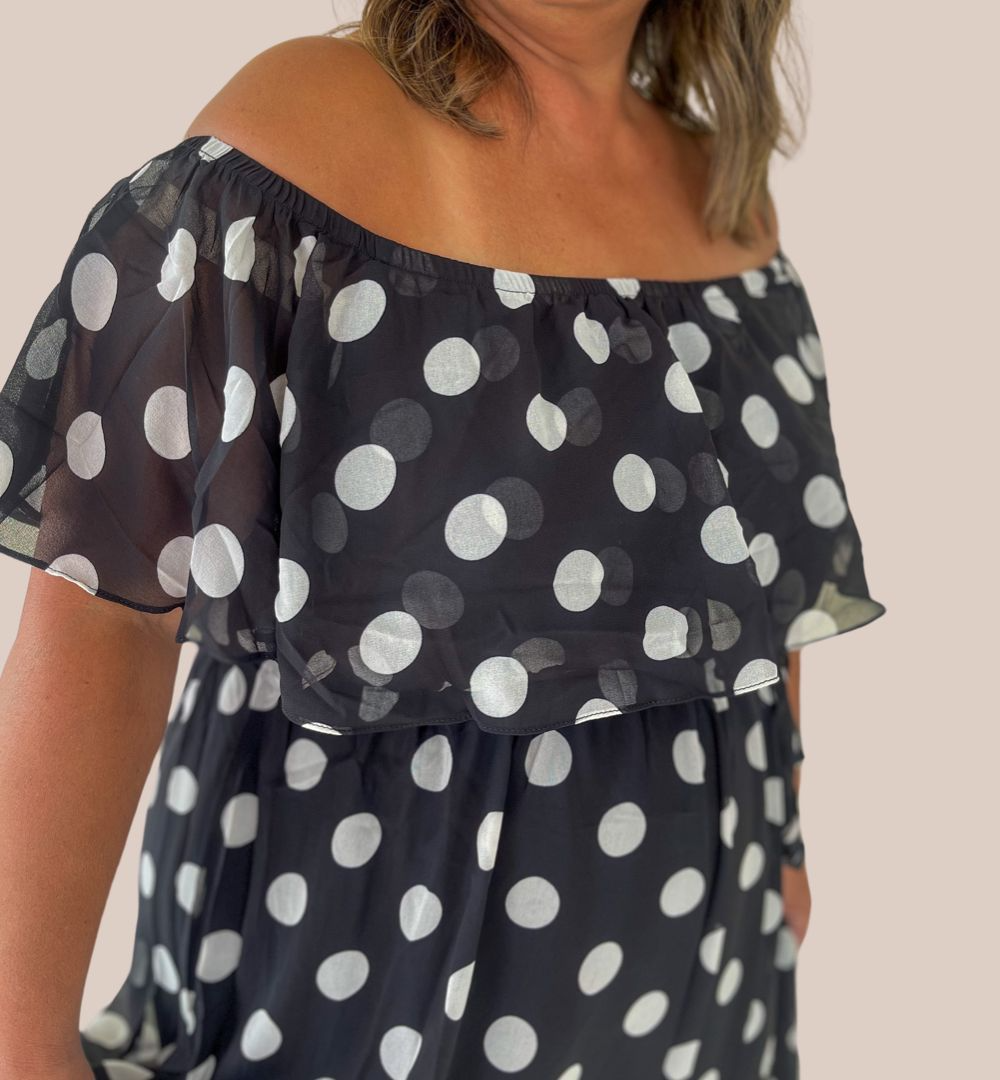 Polka Dot Maxi Dress