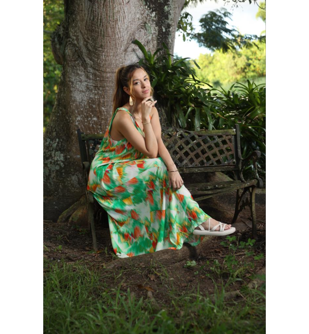 Paint Brush Maxi Dress