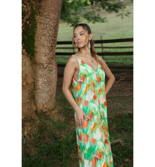 Paint Brush Maxi Dress