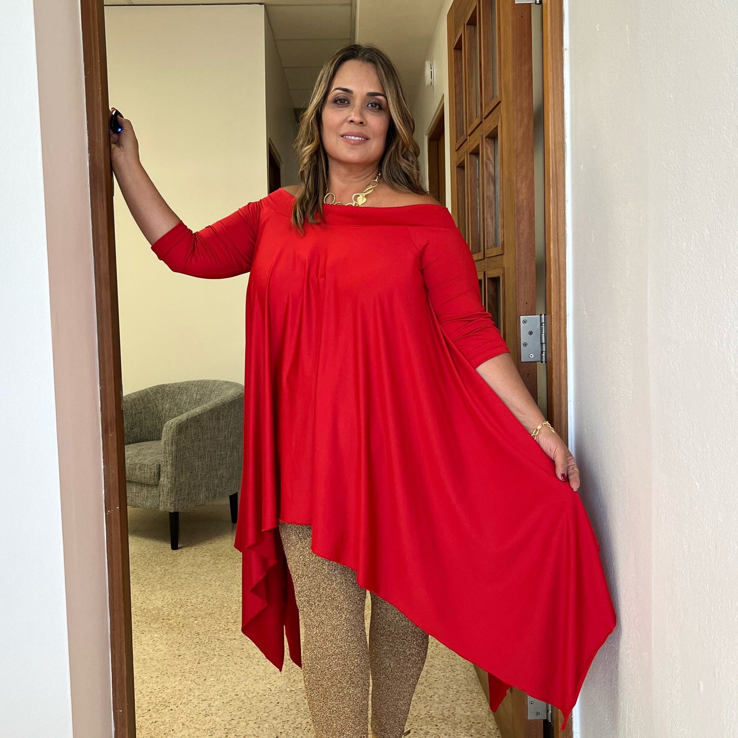 Red tunic